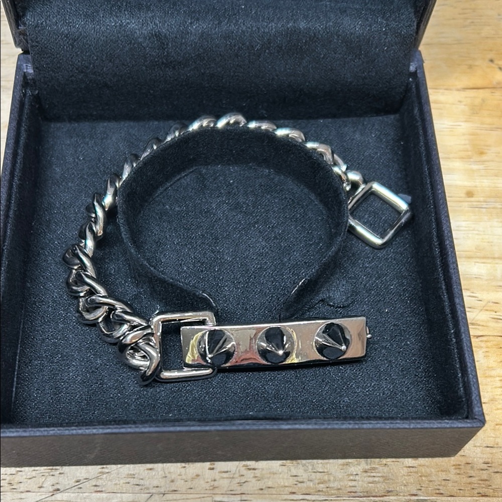 EDDIE BORGO sterling silver chain bracelet